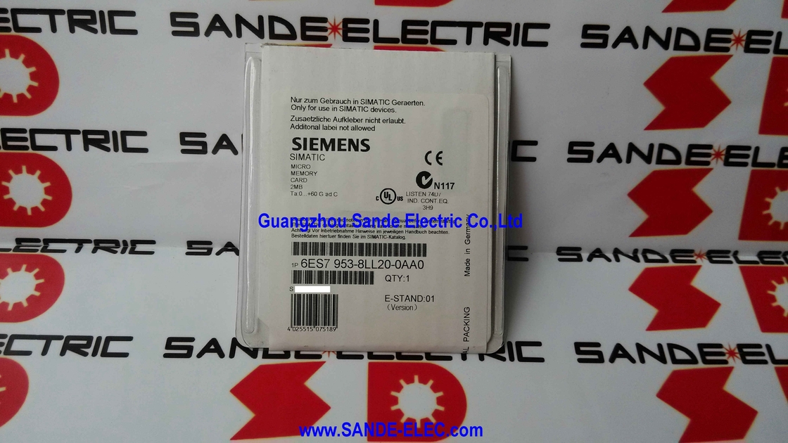 SIMATIC  MICRO MEMORY CARD 6ES7953-8LL20-0AA0  6ES7 953-8LL20-0AA0  6ES7953-8LL2O-OAAO