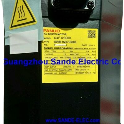 GE FANUC SERVO MOTOR A06B-0227-B000 A06B0227B000 AO6B-O227-BOOO