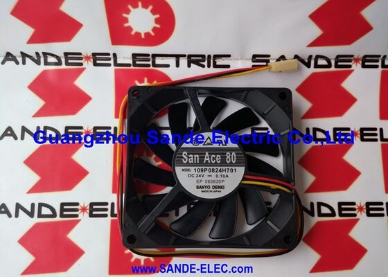 Sanyo Denki Fan 3 fili DC24V 0,10A SanAce80 109P0824H701 in stock 1O9PO824H7O1
